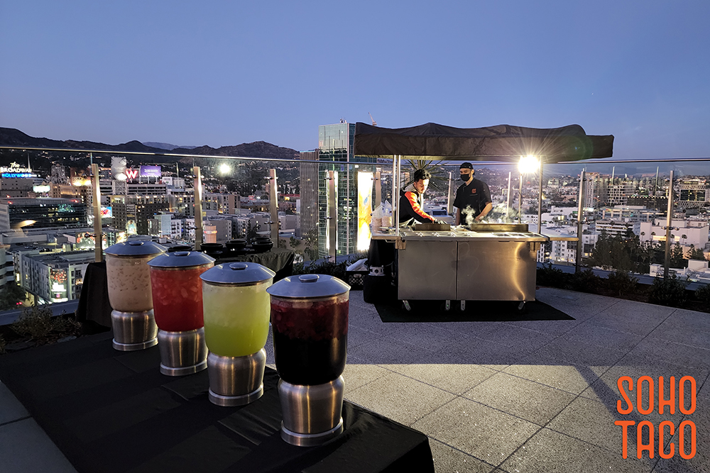 Catering A Rooftop Taco Tuesday in Hollywood